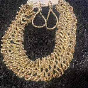 Necklace with earrings